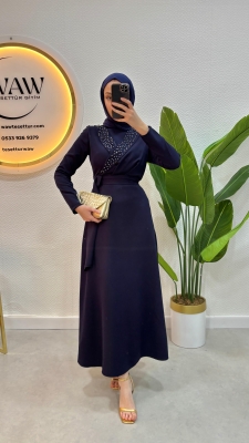 Fırsat Ürünü - Fiona Elbise - Lekeli - 1