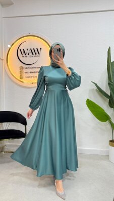FIRSAT ÜRÜNÜ - Piraye Elbise - Lekeli - 11