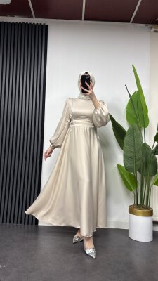FIRSAT ÜRÜNÜ - Piraye Elbise - Lekeli - 17