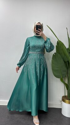 Fırsat Ürünü - Velvet Abiye - İp Çekme - 3